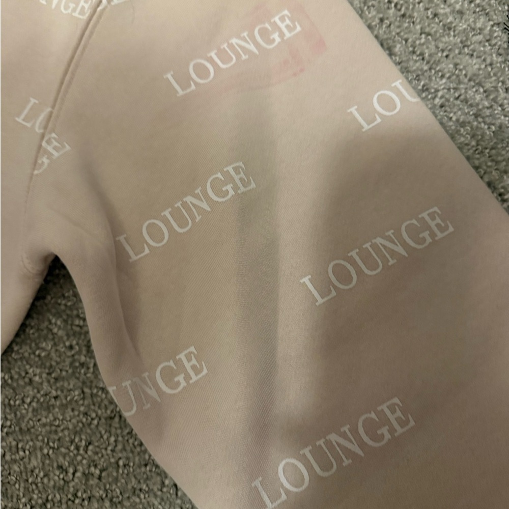 Beige Lounge Set with Logo Print - Picture 5 of 6